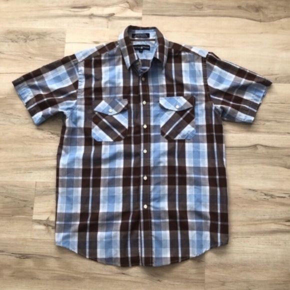 Beverly Hills Polo Club Blue and Brown Polo Shirt - Picture 1 of 9